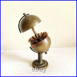 1920s Vintage Old Globe Shape Brass Cigarette Holder Rare Decorative Props M217