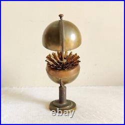 1920s Vintage Old Globe Shape Brass Cigarette Holder Rare Decorative Props M217