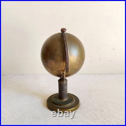 1920s Vintage Old Globe Shape Brass Cigarette Holder Rare Decorative Props M217