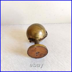 1920s Vintage Old Globe Shape Brass Cigarette Holder Rare Decorative Props M217