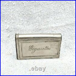 1930s Vintage Cigarette Case Brass Box Vienna Austria Gesetzlich Geschutzt T1051