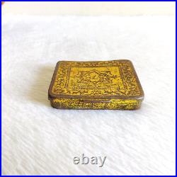 1940s Vintage Old 575 Beedi Cigarette Tin Box Decorative Collectible BD14