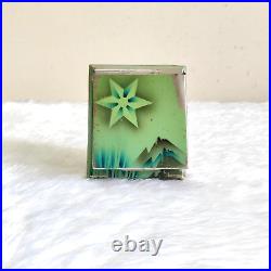 1940s Vintage Star Pattern Cigarette Metal Case Old Decorative Collectible CG487