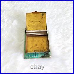 1940s Vintage Star Pattern Cigarette Metal Case Old Decorative Collectible CG487