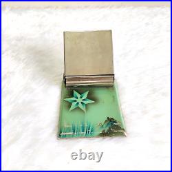 1940s Vintage Star Pattern Cigarette Metal Case Old Decorative Collectible CG487