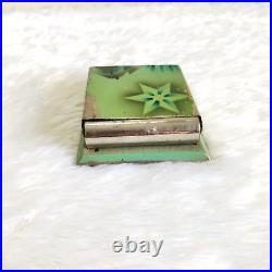 1940s Vintage Star Pattern Cigarette Metal Case Old Decorative Collectible CG487