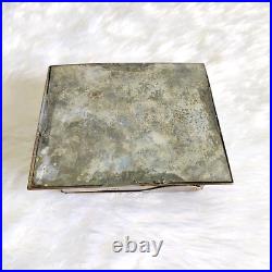 1940s Vintage Star Pattern Cigarette Metal Case Old Decorative Collectible CG487