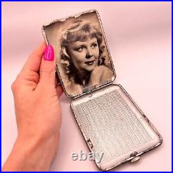 1950's Vintage Soviet Men's USSR Steel Nikel Cigarette Case Three Heroes