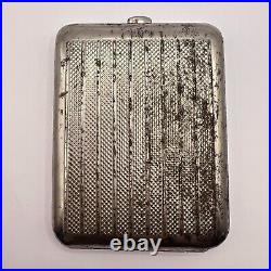 1950's Vintage Soviet Men's USSR Steel Nikel Cigarette Case Three Heroes