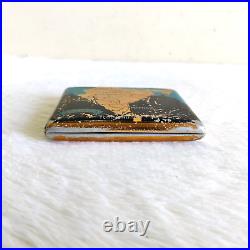 1950s Vintage Pre Independence India Map Graphics Cigarette Case Collectible M94