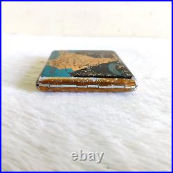 1950s Vintage Pre Independence India Map Graphics Cigarette Case Collectible M94