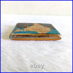 1950s Vintage Pre Independence India Map Graphics Cigarette Case Collectible M94