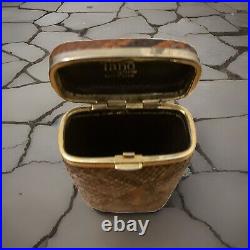 1970 Vintage Tano Of Madrid Spain Snake Skin Cigarettes Case