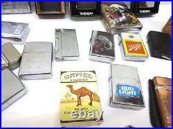 27 Vintage Cigarette Lighters / cases Ronson- Zippos Loaded