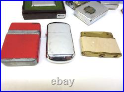 27 Vintage Cigarette Lighters / cases Ronson- Zippos Loaded