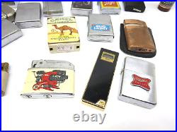 27 Vintage Cigarette Lighters / cases Ronson- Zippos Loaded