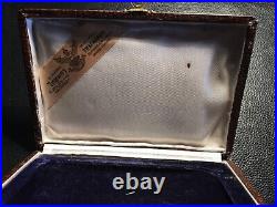 4.6 ounce Thailand cigarette case original box great vintage shape 4.56 ounces