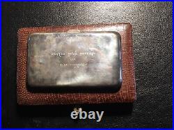 4.6 ounce Thailand cigarette case original box great vintage shape 4.56 ounces