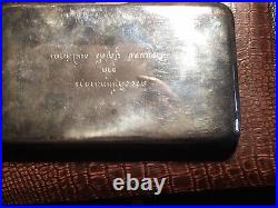 4.6 ounce Thailand cigarette case original box great vintage shape 4.56 ounces