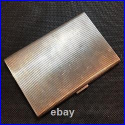 ANTIQUE VINTAGE CIGARETTE CASE SOLD 800 SILVER 177g #53w