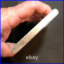 ANTIQUE VINTAGE CIGARETTE CASE SOLD 800 SILVER 177g #53w