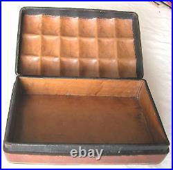 A Fine Vintage Leather Cigarette Cigar Or Card Case (s)