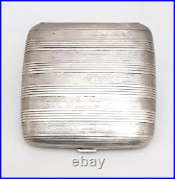 Antique Silver Cigarette Case Rare Vintage