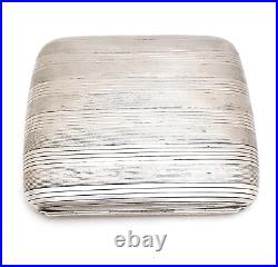 Antique Silver Cigarette Case Rare Vintage