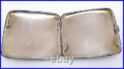 Antique Silver Cigarette Case Rare Vintage