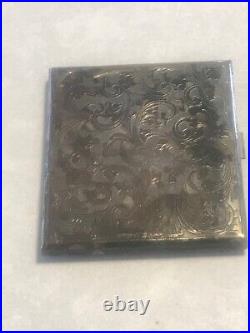 Antique Vintage 800 Italian Sterling Silver Cigarette Case Hand Engraved (22)