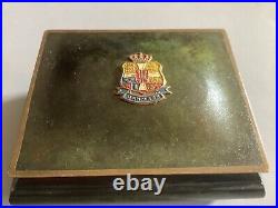 Antique Vintage Bronze HOLGER Cigarette Jewery Trinket Stash Box Denmark Danish