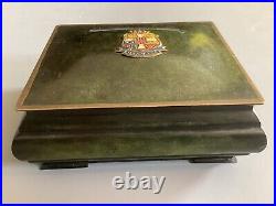 Antique Vintage Bronze HOLGER Cigarette Jewery Trinket Stash Box Denmark Danish