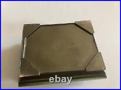 Antique Vintage Bronze HOLGER Cigarette Jewery Trinket Stash Box Denmark Danish