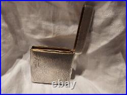 Antique Vintage Silver 800 Dual Photo Cigarette Case Art Deco