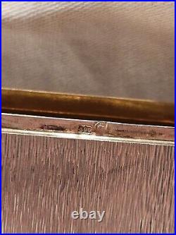 Antique Vintage Silver 800 Dual Photo Cigarette Case Art Deco