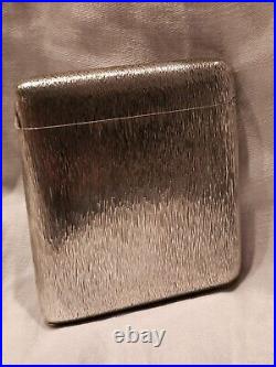 Antique Vintage Silver 800 Dual Photo Cigarette Case Art Deco