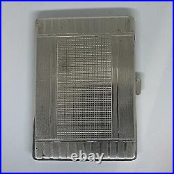 Antique Vtg Austria 925 Sterling Cigarette Case. 185grams