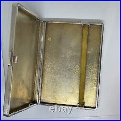 Antique Vtg Austria 925 Sterling Cigarette Case. 185grams