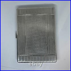 Antique Vtg Austria 925 Sterling Cigarette Case. 185grams