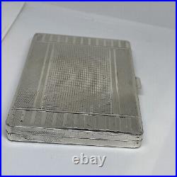 Antique Vtg Austria 925 Sterling Cigarette Case. 185grams