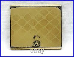 Auth Vintage GUCCI Accessory Collection Logo Monogram Cigarette Holder Case Gold