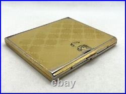 Auth Vintage GUCCI Accessory Collection Logo Monogram Cigarette Holder Case Gold