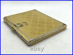 Auth Vintage GUCCI Accessory Collection Logo Monogram Cigarette Holder Case Gold