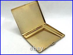 Auth Vintage GUCCI Accessory Collection Logo Monogram Cigarette Holder Case Gold