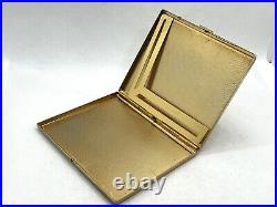 Auth Vintage GUCCI Accessory Collection Logo Monogram Cigarette Holder Case Gold