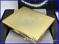 Auth Vintage YVES SAINT LAURENT YSL LOVE Logo Cigarette Holder Case Gold w Box