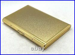 Auth Vintage YVES SAINT LAURENT YSL Logo Cigarette Holder Case Gold Black Blue