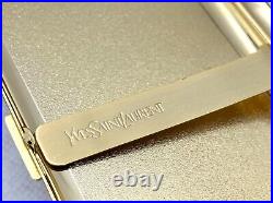 Auth Vintage YVES SAINT LAURENT YSL Logo Cigarette Holder Case Gold Black Blue