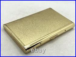 Auth Vintage YVES SAINT LAURENT YSL Logo Cigarette Holder Case Gold Black Gray