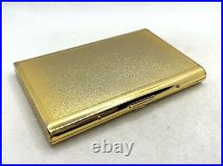 Auth Vintage YVES SAINT LAURENT YSL Logo Cigarette Holder Case Gold Red Black